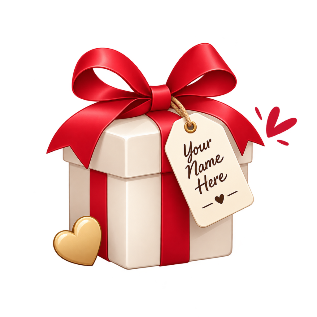 Personalised Gift Box with Heart Charm