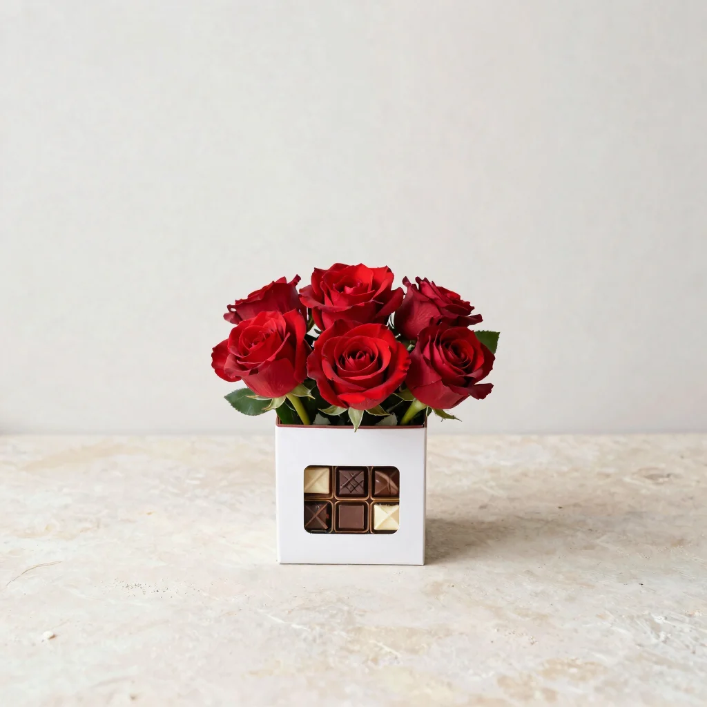 Rose and Chocolate Box